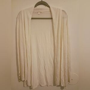 Cyrus Women's Cream Open Front Cardigan 100% Viscose Sz L